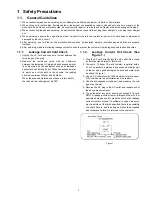 Preview for 3 page of Panasonic TC-P42S2 (English, Spanish) Service Manual