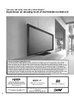 Предварительный просмотр 2 страницы Panasonic TC-P42U1 - 42" Plasma TV Operating Instructions Manual