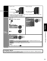 Preview for 23 page of Panasonic TC-P42U1 - 42" Plasma TV Operating Instructions Manual