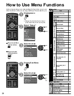 Предварительный просмотр 28 страницы Panasonic TC-P42U1 - 42" Plasma TV Operating Instructions Manual