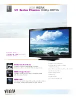 Предварительный просмотр 1 страницы Panasonic TC-P42U1 - 42" Plasma TV Specifications