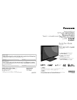 Panasonic TC-P50C1 Operating Instructions Manual preview