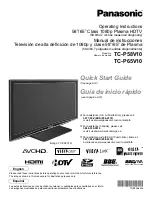 Preview for 1 page of Panasonic TC-P50G10 Operating Instructions Manual