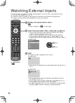 Предварительный просмотр 16 страницы Panasonic TC-P50U20P Operating Instructions Manual