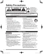 Preview for 4 page of Panasonic TC-P50U2X Operating Instructions Manual