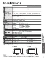 Preview for 67 page of Panasonic TC-P50VT25 Operating Instructions Manual