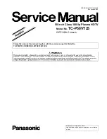 Panasonic TC-P50VT25 Service Manual preview