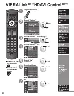 Preview for 40 page of Panasonic TC-P50VT25X Operating Instructions Manual