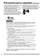 Предварительный просмотр 6 страницы Panasonic TC-P50X1 Instrucciones De Operación