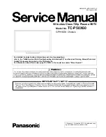 Panasonic TC-P50X60 Service Manual preview