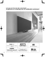 Предварительный просмотр 2 страницы Panasonic TC-P54V10 - Viera 54" Full HD 1080p Quick Start Manual