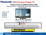 Panasonic TC-P55VT60 Technical Troubleshooting Manual preview