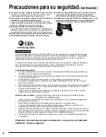 Предварительный просмотр 6 страницы Panasonic TC-P58S1 - 58" Plasma TV (Spanish) Manual De Instrucciones