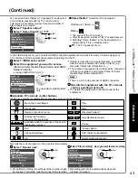 Preview for 43 page of Panasonic TC-P58V10 Operating Instructions Manual