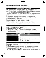 Preview for 58 page of Panasonic TC-P58V10 (Spanish) Manual De Instrucciones