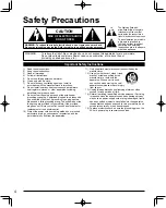 Preview for 4 page of Panasonic TC-P58V10X Operating Instructions Manual