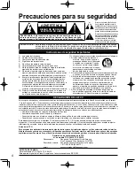 Предварительный просмотр 4 страницы Panasonic TC-P65V10 Manual De Instrucciones