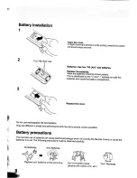 Preview for 8 page of Panasonic TC-W21 Operating Instructions Manual