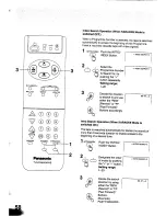 Preview for 58 page of Panasonic TC-W21 Operating Instructions Manual