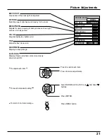 Предварительный просмотр 21 страницы Panasonic TC15LT1 - 15"WIDE LCD TV Operating Instructions Manual