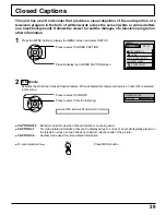 Предварительный просмотр 29 страницы Panasonic TC15LT1 - 15"WIDE LCD TV Operating Instructions Manual