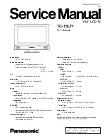 Preview for 1 page of Panasonic TC15LT1 - 15"WIDE LCD TV Service Manual