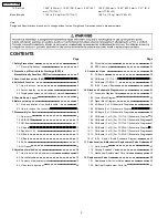 Preview for 2 page of Panasonic TC17LA1 - 17" LCD COLOR TV Service Manual