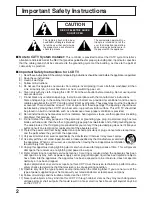 Preview for 2 page of Panasonic TC17LA2 - 17" LCD COLOR TV Operating Instructions Manual