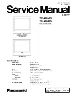 Panasonic TC20LA5 - 20" LCD COLOR TV Service Manual preview