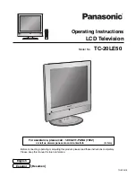 Preview for 1 page of Panasonic TC20LE50 - 20" LCD COLOR TV Operating Instructions Manual