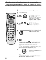 Предварительный просмотр 32 страницы Panasonic TC22LH1 - 22" WIDE LCD CLR TV Operating Instructions Manual