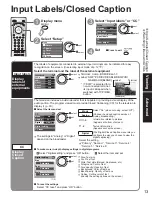 Предварительный просмотр 13 страницы Panasonic TC26LE60 - 26" LCD CLR TV Operating Instructions Manual