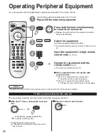 Предварительный просмотр 20 страницы Panasonic TC26LE60 - 26" LCD CLR TV Operating Instructions Manual