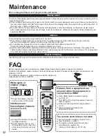 Предварительный просмотр 42 страницы Panasonic TC26LE60 - 26" LCD CLR TV Operating Instructions Manual