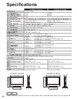 Предварительный просмотр 44 страницы Panasonic TC26LE60 - 26" LCD CLR TV Operating Instructions Manual