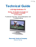 Preview for 1 page of Panasonic TC26LX20 - 26" LCD TV Technical Manual