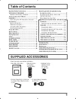 Preview for 5 page of Panasonic TC26LX50 - LCD COLOR TV Operating Instructions Manual