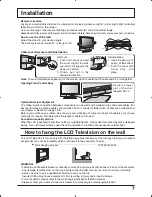 Preview for 7 page of Panasonic TC26LX50 - LCD COLOR TV Operating Instructions Manual