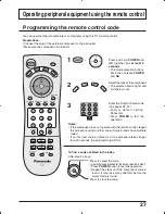 Preview for 27 page of Panasonic TC26LX50 - LCD COLOR TV Operating Instructions Manual