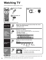 Предварительный просмотр 10 страницы Panasonic TC26LX70L - 26" LCD TV Operating Instructions Manual