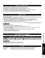 Preview for 27 page of Panasonic TC26LX70L - 26" LCD TV Operating Instructions Manual