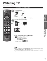 Предварительный просмотр 17 страницы Panasonic TC42PC2 - 42" PLASMA TV Operating Instructions Manual