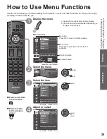 Предварительный просмотр 25 страницы Panasonic TC42PC2 - 42" PLASMA TV Operating Instructions Manual