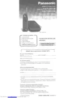 Panasonic TC901 - Cordless Phone - Operation Operating Instructions Manual предпросмотр