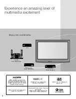 Preview for 2 page of Panasonic TCL22X2 - 22" LCD TV Operating Instructions Manual