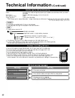 Preview for 42 page of Panasonic TCL32U22 - 32" LCD TV Operating Instructions Manual