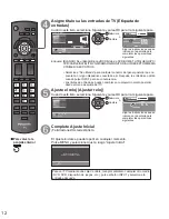 Preview for 12 page of Panasonic TCL32X34 Guías Del Usuario Manual