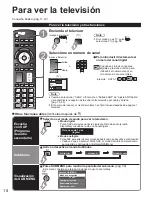 Предварительный просмотр 18 страницы Panasonic TCP50VT20 - 50" 3D PLASMA TV Manual De Instrucciones