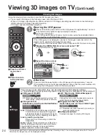 Предварительный просмотр 24 страницы Panasonic TCP58VT25 - 58" 3D PLASMA TV Operating Instructions Manual