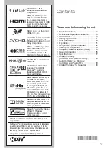 Preview for 4 page of Panasonic TCP60ZT60 Owner'S Manual